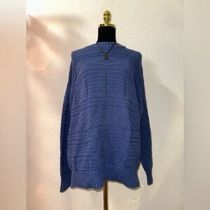 Classic Blue Crewneck Sweater for Men